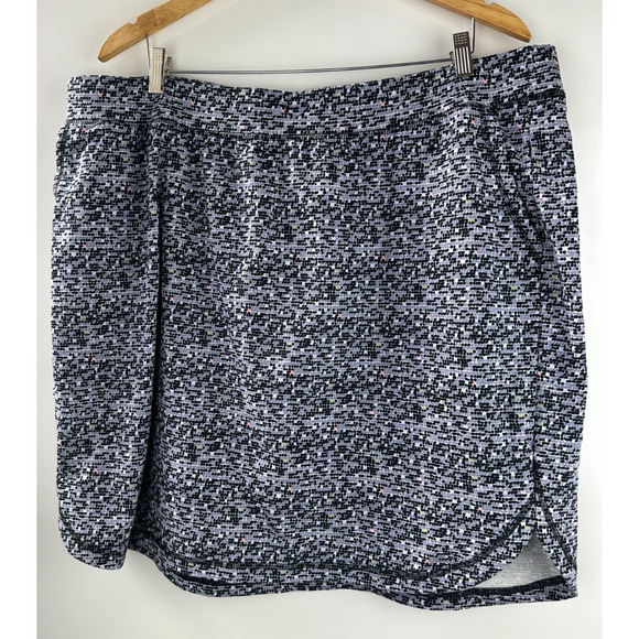 NWT CJ Banks Pull On Skort Skirt + Shorts Speckled Golf Athleisure Plus Size 2X - Picture 10 of 11